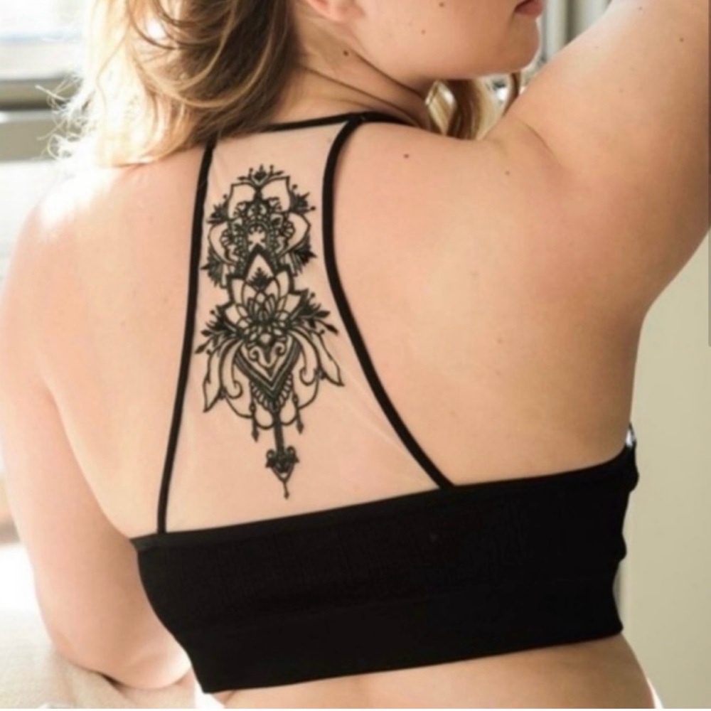 Elegant Black Strappy Bralette